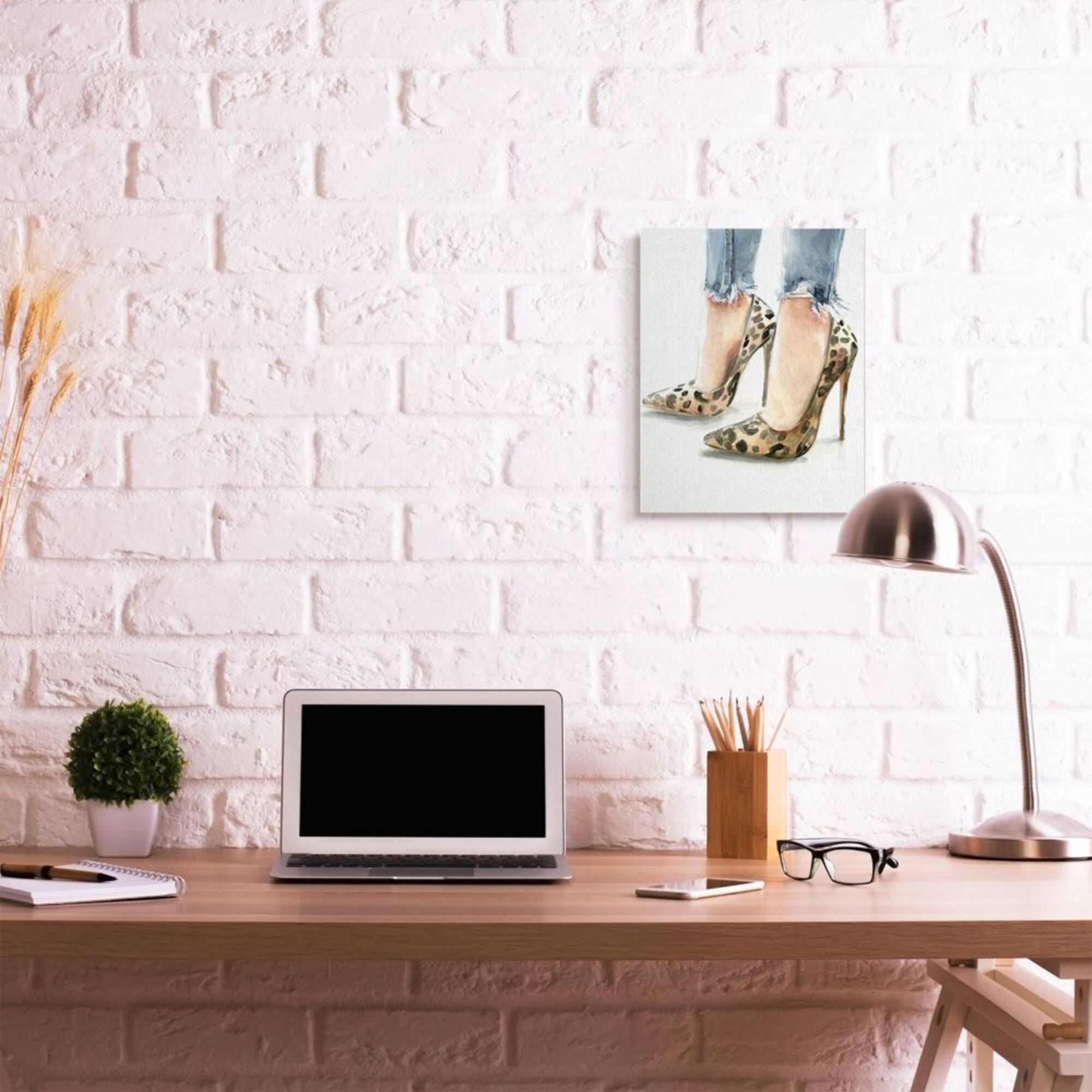 Stupell Industries Cheetah Print Heels Painting Wall Accent